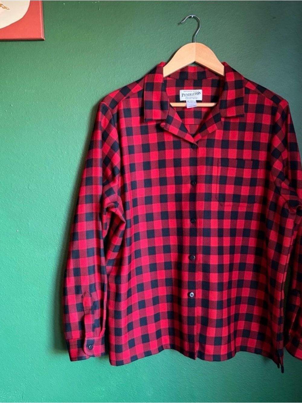 Vintage Pendleton Wool Shirt Women's XL 100% Virgin Wool